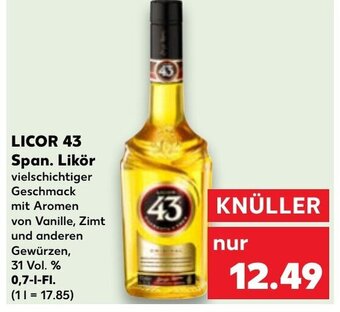 Kaufland LICOR 43 Span. Likör tilbud