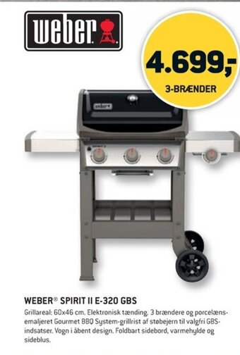XL-BYG WEBER® SPIRIT II E-320 GBS tilbud