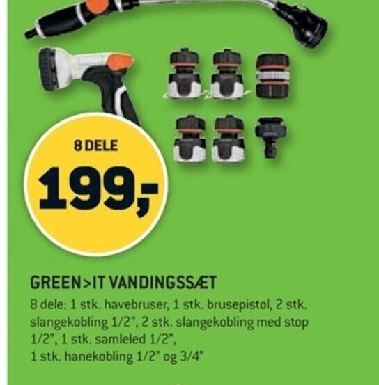 XL-BYG GREEN>IT VANDINGSSÆT tilbud