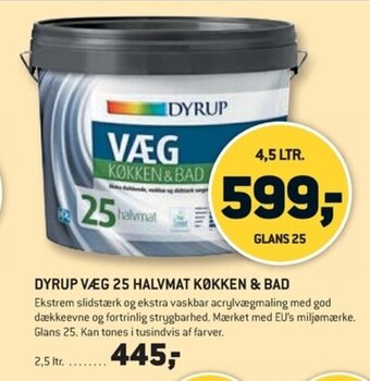 XL-BYG DYRUP VÆG 25 HALVMAT KØKKEN & BAD tilbud