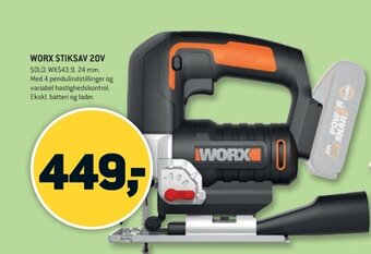 WORX STIKSAV 20V