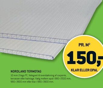 XL-BYG NORDLAND TERMOTAG tilbud