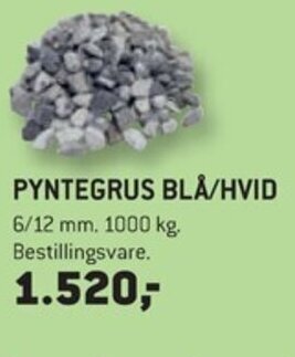 PYNTEGRUS BLÅ/HVID