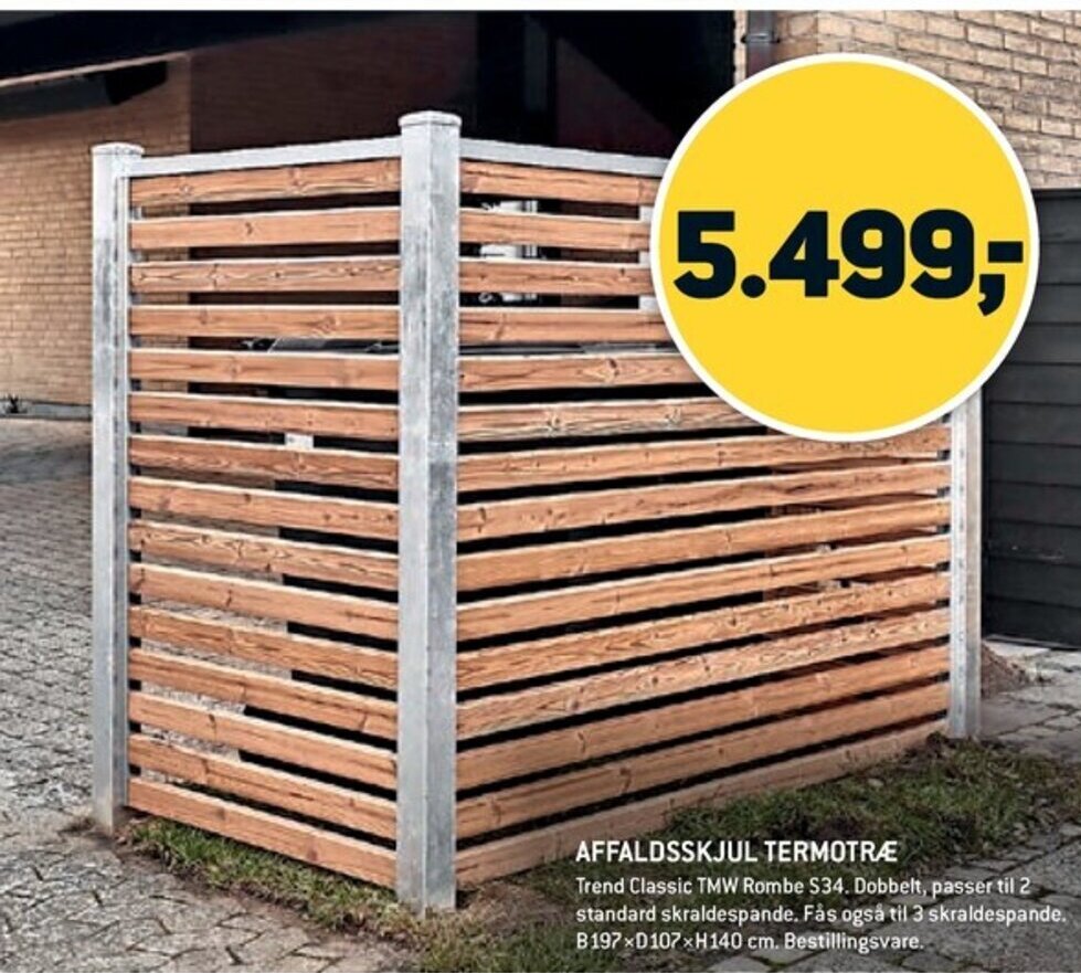 XL-BYG AFFALDSSKJUL TERMOTRÆ tilbud