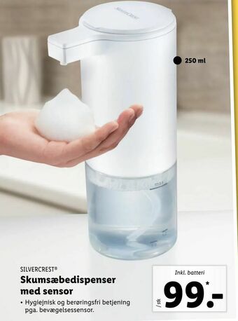 Skumsæbedispenser med sensor