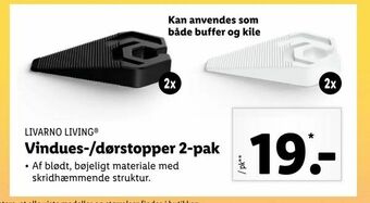 Vindues-/dørstopper 2-pak
