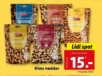 Let-Køb Kims nødder tilbud