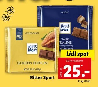 Let-Køb Ritter Sport tilbud