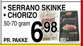 ABC Lavpris Serrano skinke • chorizo tilbud
