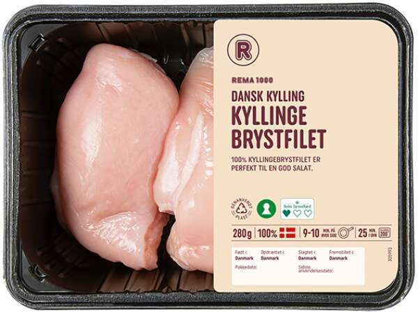 Rema 1000 Kyllingebrystfilet, 280 g tilbud