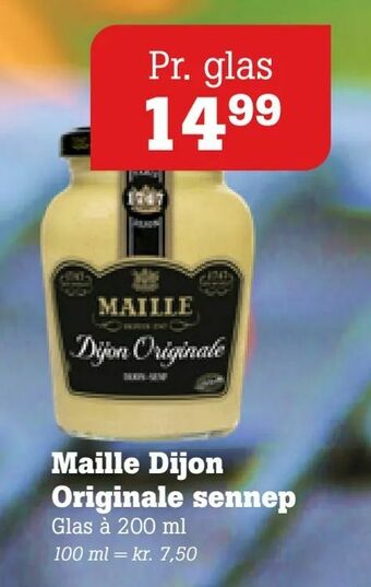 Poetzsch Padborg Maille Dijon Originale sennep tilbud