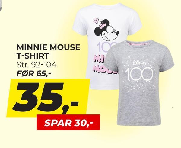 Dansk Outlet Minnie mouse t-shirt tilbud