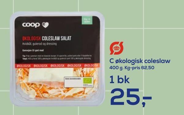 Irma C økologisk coleslaw tilbud