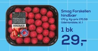 Irma Smag forskellen hindbær tilbud