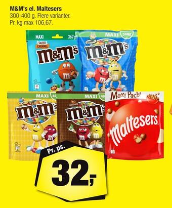 Calle M&m's el. maltesers tilbud