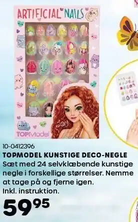 Topmodel kunstige deco-negle