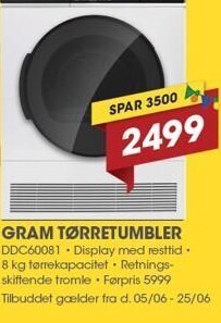 Gram tørretumbler