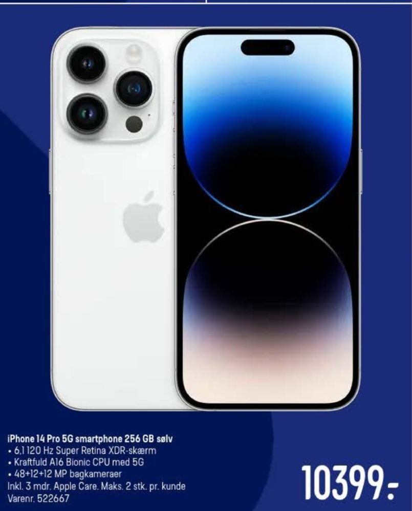 Elgiganten Iphone 14 pro mobiltelefon tilbud