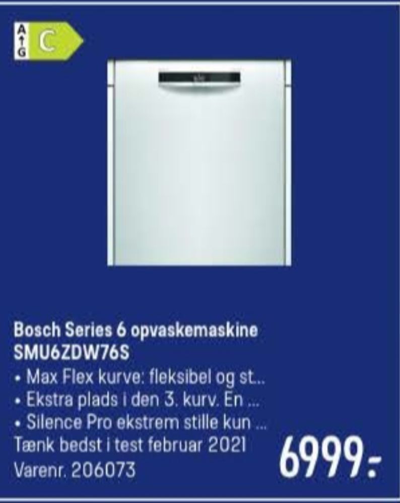 Bosch opvaskemaskine tilbud hos Elgiganten