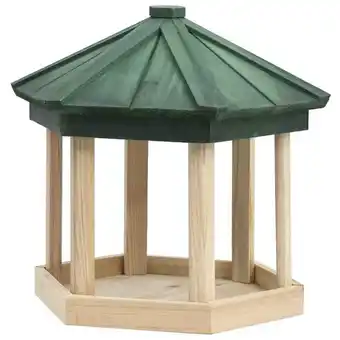 Bolig Center Fuglefoderhus 33x30 cm ottekantet massivt fyrretræ tilbud