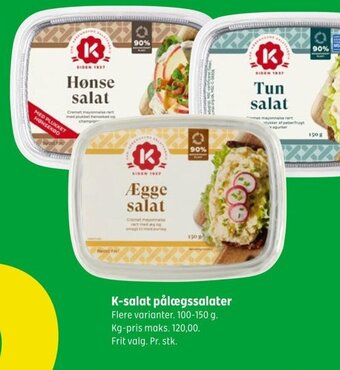 Coop 365 K-salat pålægssalater tilbud