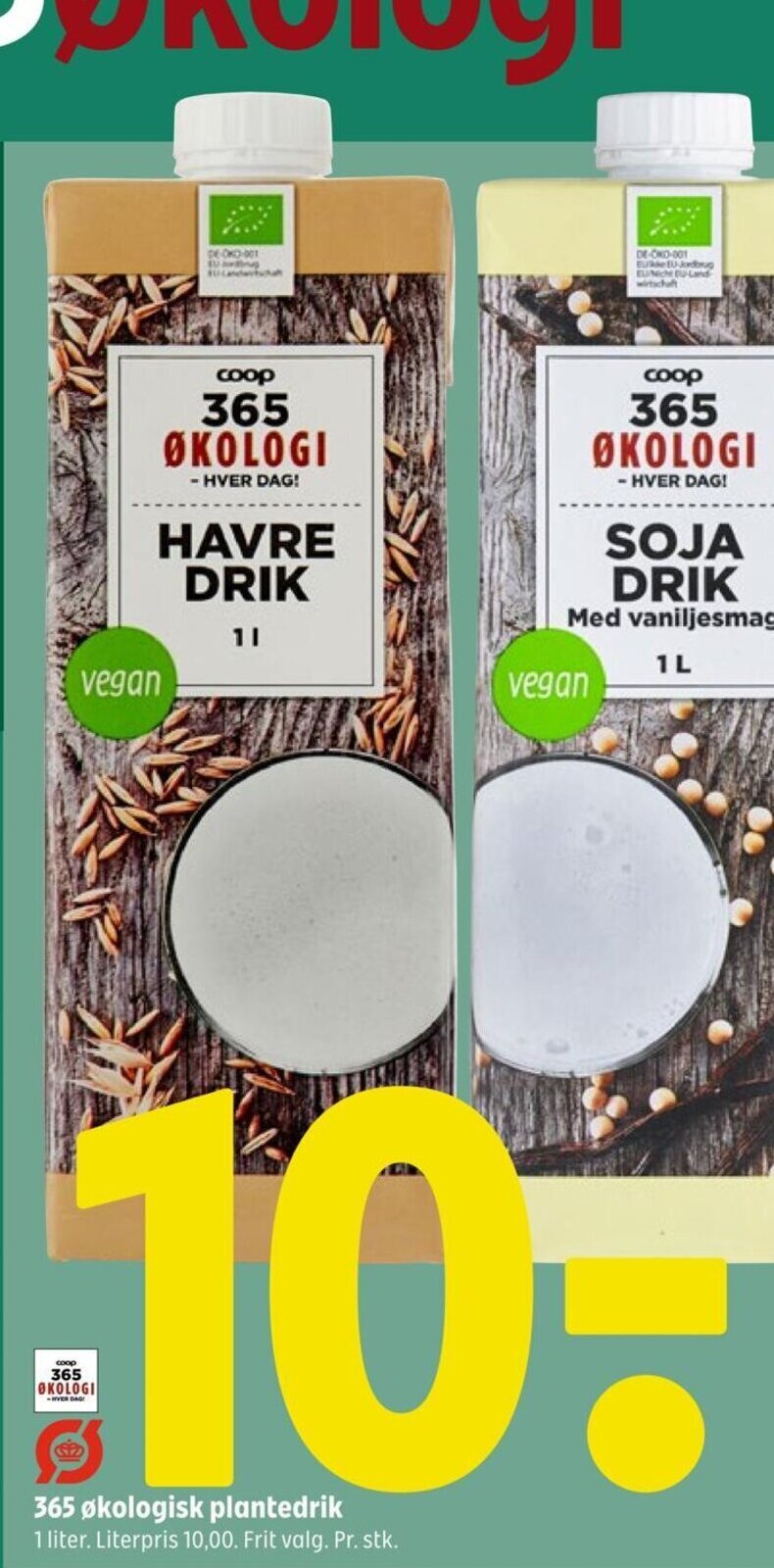 Coop 365 365 økologisk plantedrik tilbud