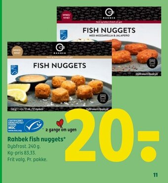 Coop 365 Rahbek fish nuggets tilbud