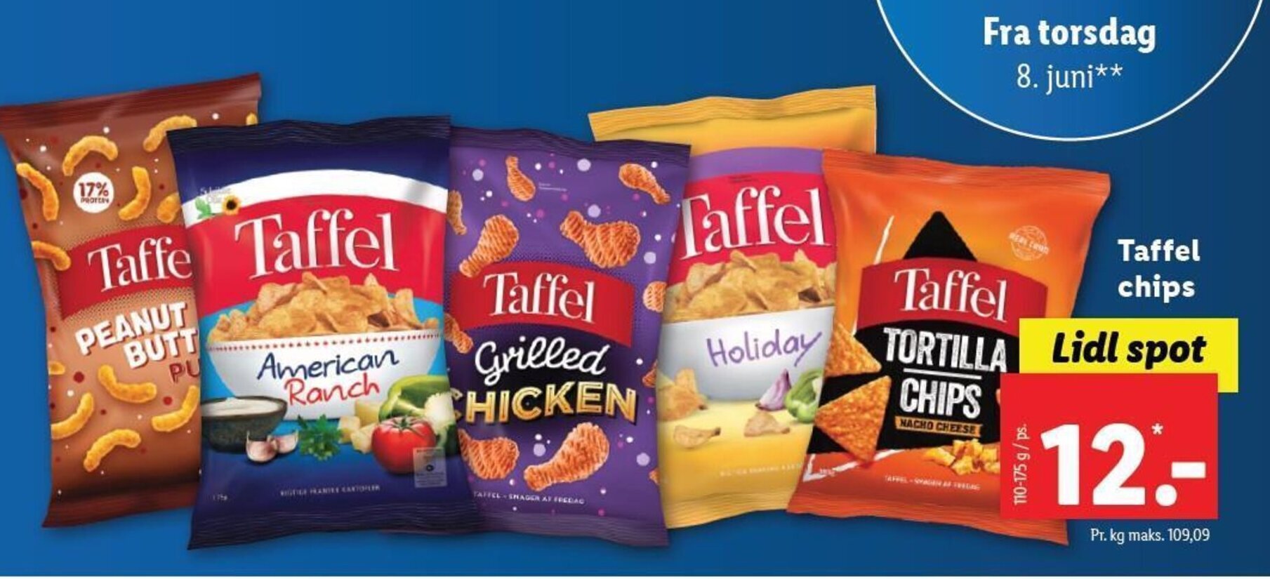 Lidl Taffel chips tilbud