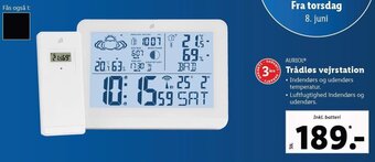 Lidl AURIOL Trådløs vejrstation tilbud