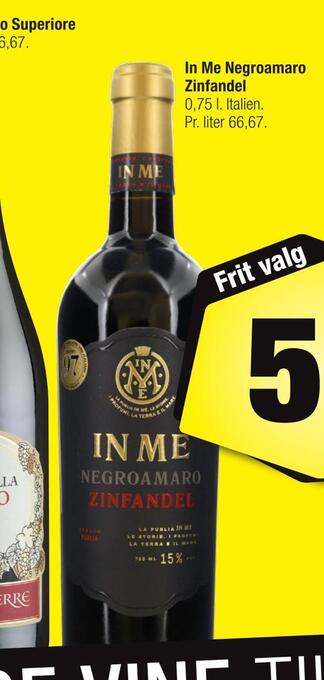 In me negroamaro zinfandel