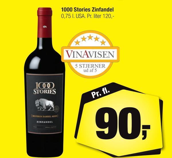 Calle 1000 stories zinfandel tilbud