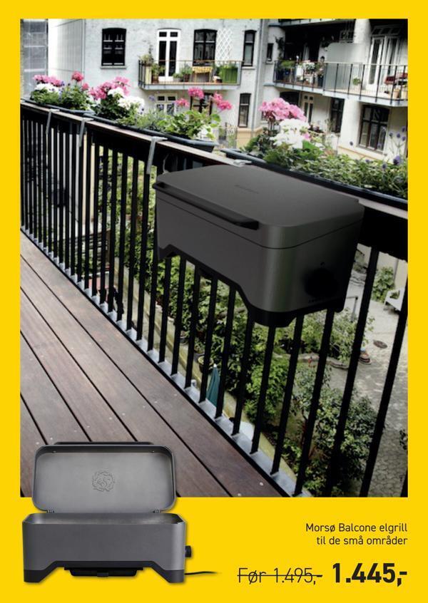 Johannes Fog Morsø balcone elgrill til de små områder tilbud