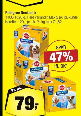 Calle Pedigree dentastix tilbud