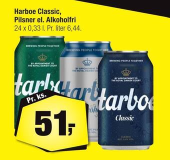 Calle Harboe classic, pilsner el. alkoholfri tilbud