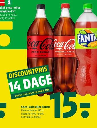 Coop 365 Coca-cola eller fanta tilbud