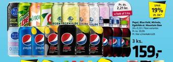 Fleggaard Pepsi, blue keld, mirinda, egekilde el. mountain dew tilbud