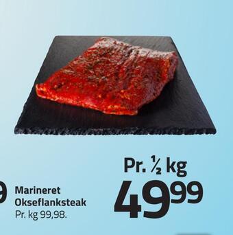 Marineret okseflanksteak