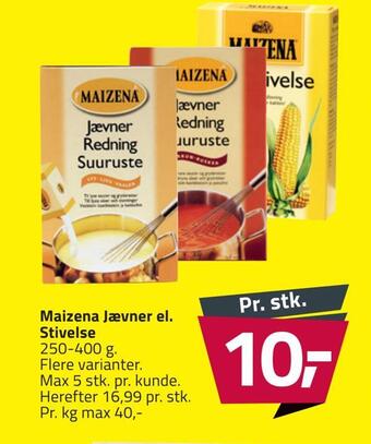 Fleggaard Maizena jævner el. stivelse tilbud