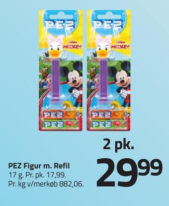 Fleggaard Pez figur m. refil tilbud
