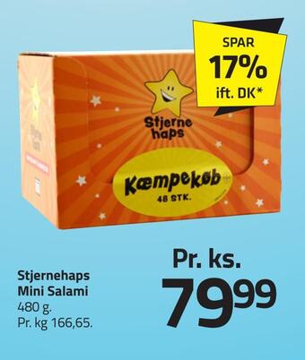 Fleggaard Stjernehaps mini salami tilbud