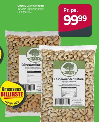 Fleggaard Quality cashewnødder tilbud