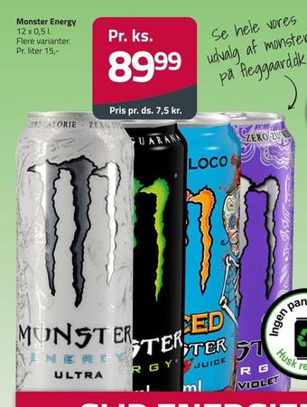 Fleggaard Monster energy tilbud