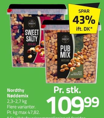 Fleggaard Nordthy nøddemix tilbud