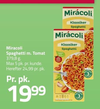 Fleggaard Miracoli spaghetti m. tomat tilbud