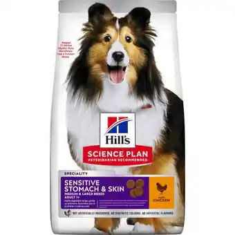 Hill's science plan adult sensitive stomach & skin medium, kylling