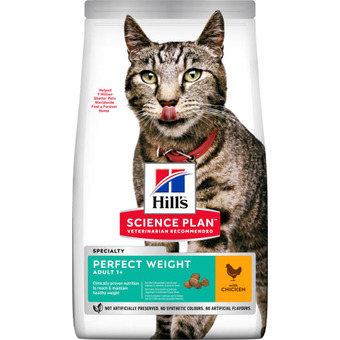 Hill's science plan perfect weight tørfoder til voksne katte med kylling