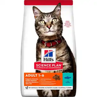 Hill's science plan voksen tørfoder til katte med tun 1,5 kg
