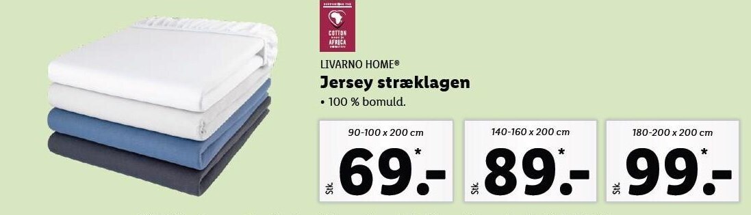 Lidl Livarno home jersey stræklagen tilbud