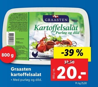 Lidl Graasten kartoffelsalat tilbud