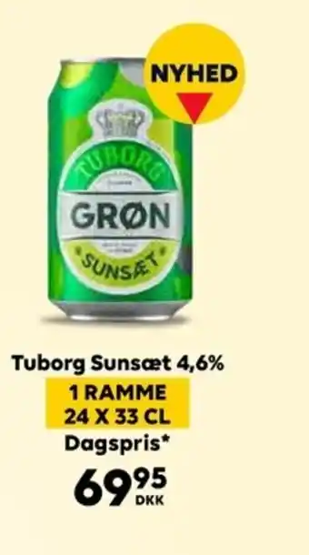 Tuborg Sunsæt 4,6% 1 RAMME 24 X 33 CL